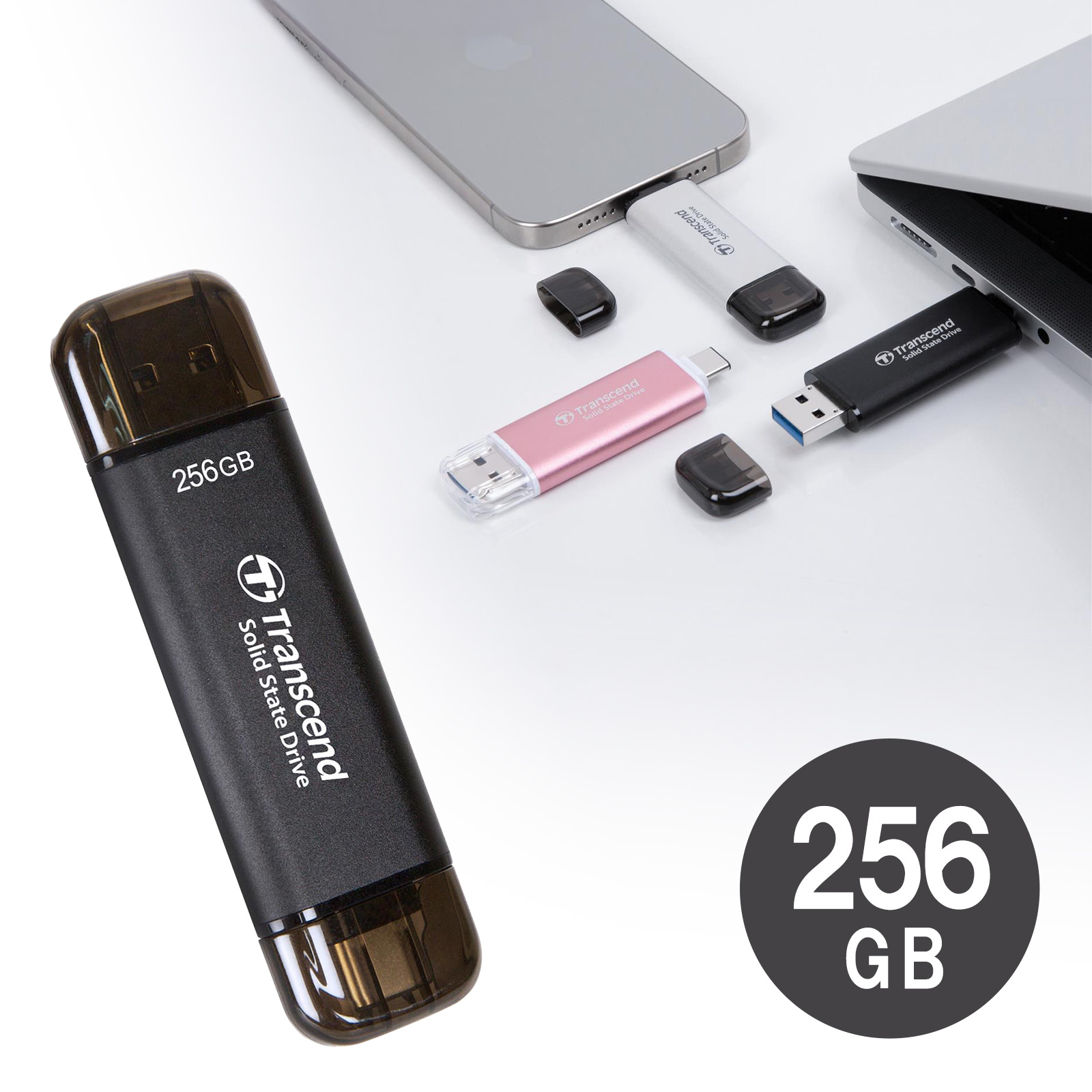 外付けSSD 256GB｜Type-A/C両対応で最大1050MB/s・5年