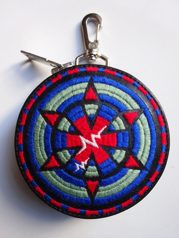 Circled Pouch w/ Embroidery Detail / blackmeans x WHIZLIMITED