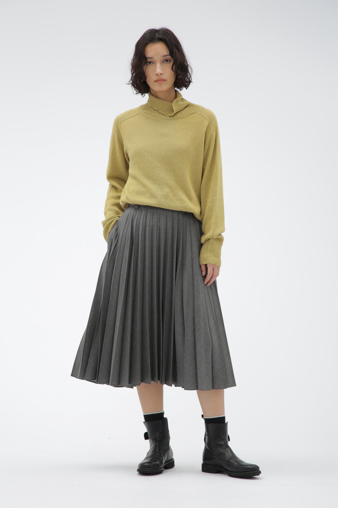 SOFT COMPACT COTTON SKIRT | MARGARET HOWELL（マーガレット
