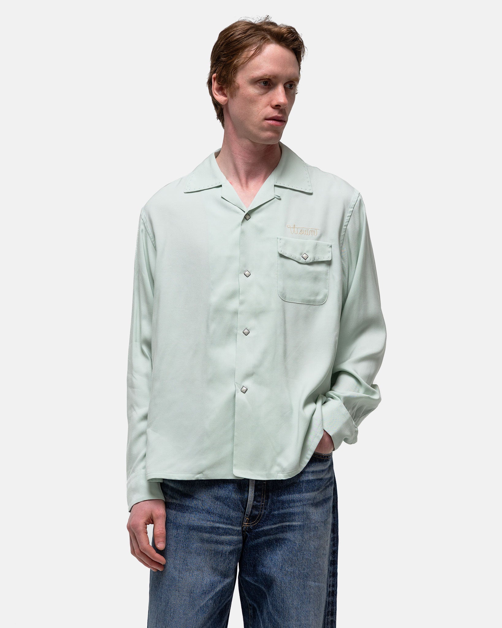 visvim Wildcatter Shirt L/S Lt. Green | HAVEN