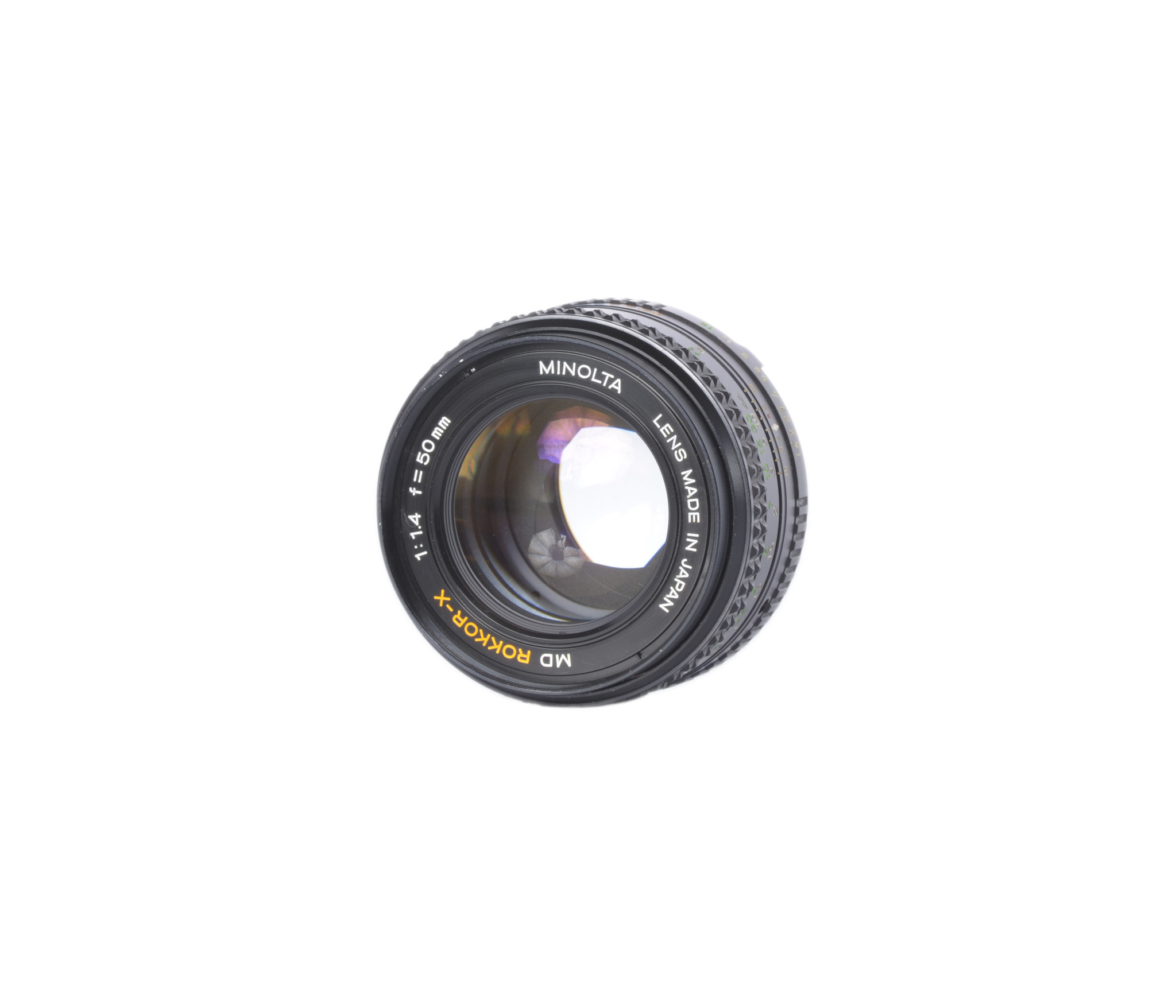 Minolta 50mm F/1.4 Rokkor-X MD Mount Manual Focus Lens {55