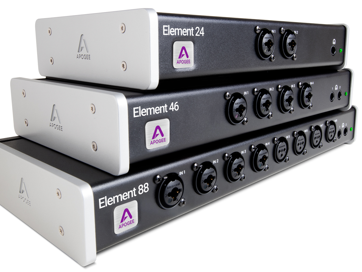 Apogee Introduces Element Series Thunderbolt Audio Interfaces