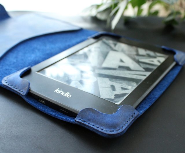 ベラルーシ Kindle Paperwhite 12 2024 レザーケース サファイアブルー