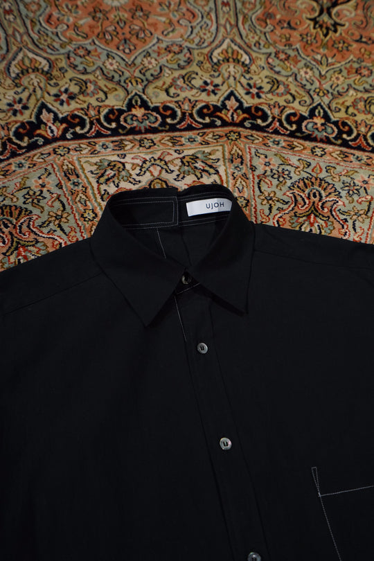 UJOH's FULL OPEN SHIRTS (BLACK) (shirt) mail order | cedarwood