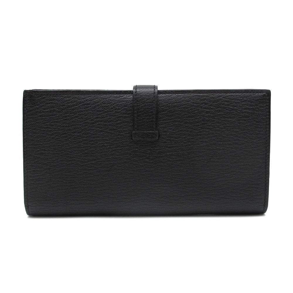 HERMES エルメス 長財布 ベアンスフレ シェブルミゾル ブラック