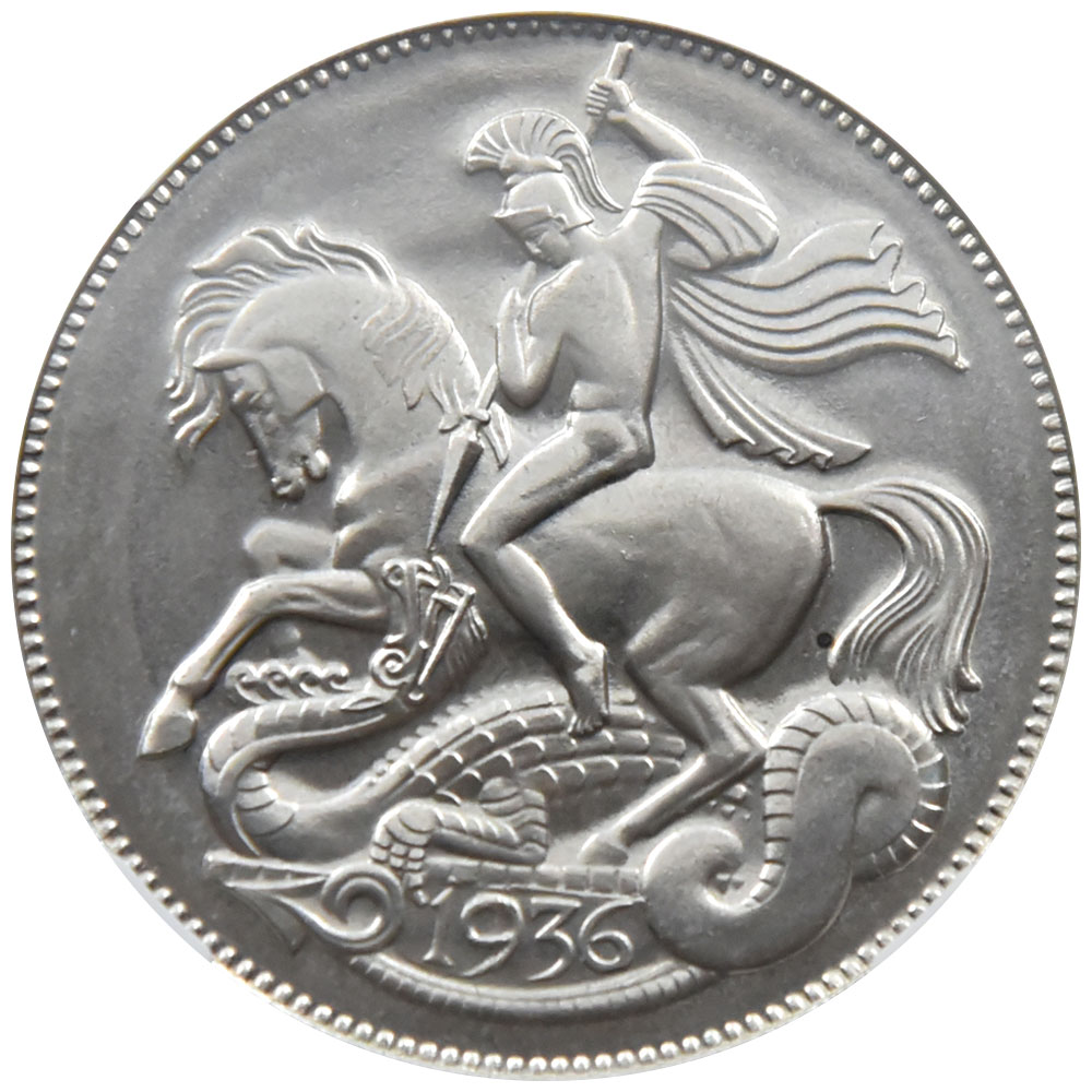 イギリス 1936 エドワード8世 クラウン 銀貨 NGC PL67 3590032012