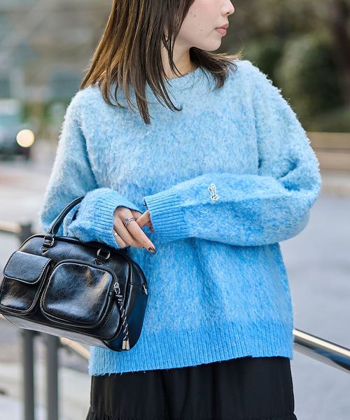 PENNEYS（ぺニーズ）別注】 グラデ起毛シャギーニット