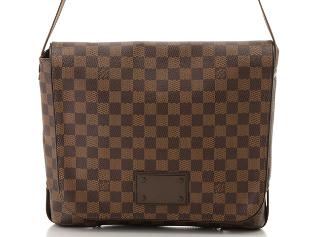 LOUIS VUITTON ダミエ・エベヌ ブルックリン MM ショルダーバッグ ルイ
