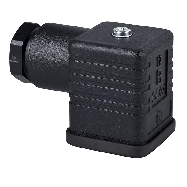 XZCC43FCP40B - Female, DIN 43650 A, 4 pin, elbowed connector