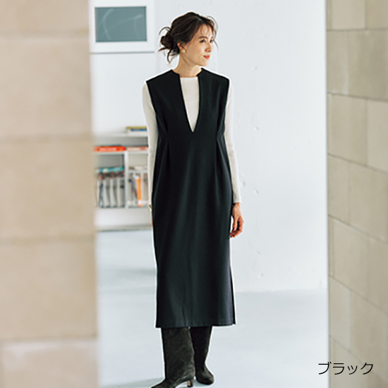 優待価格[THREE SQUARE]タックジャンパースカート | KOBUNSHA SELECT