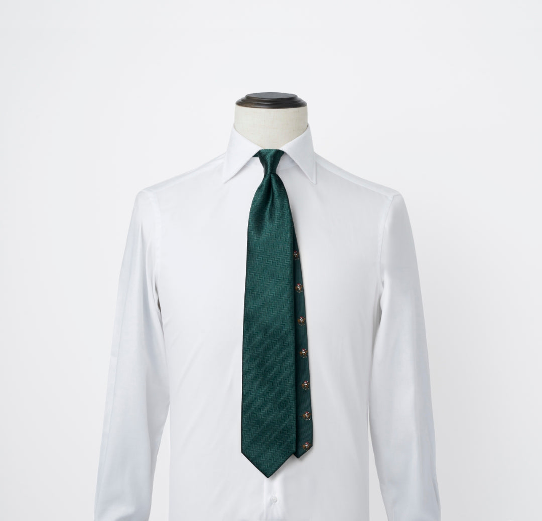 NEW!【ネクタイ】Aquascutum ｜干支馬 ジョッキー クレリックタイ