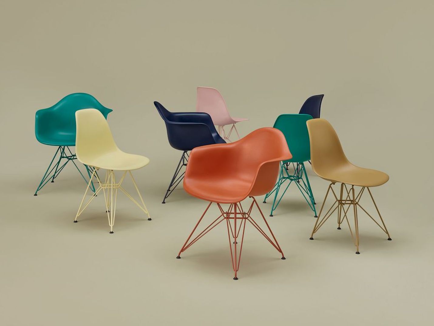 イームズ サイドシェルチェア DSC ブラックブルー《 Herman Miller