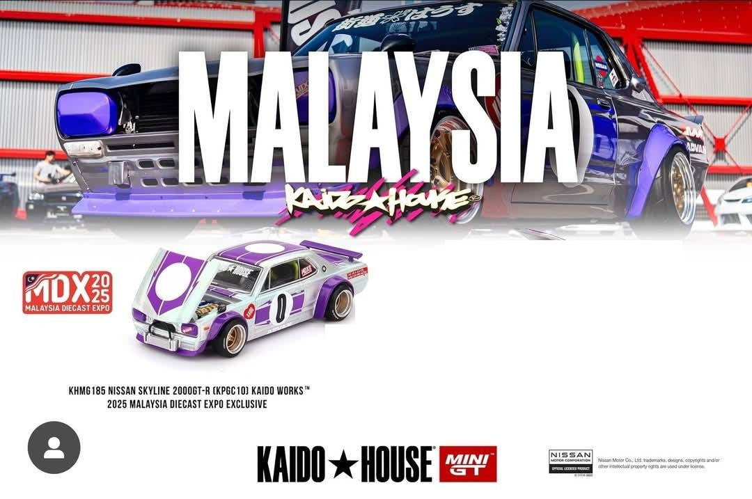 MINI GT X KAIDO HOUSE 1/64 NISSAN SKYLINE 2000 GT-R (KPGC10) KAIDO