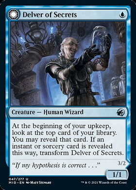 ISD)Delver of Secrets(F)/秘密を掘り下げる者 | (FOIL)コモン