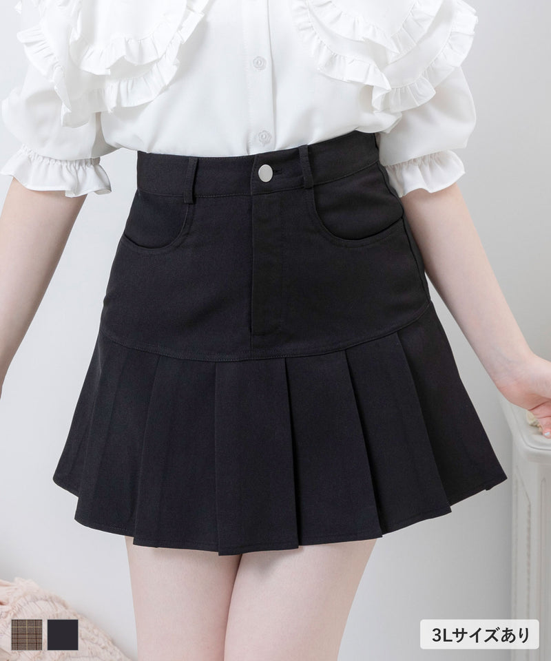 ワイドプリーツミニスカート – レディースファッション通販の夢展望