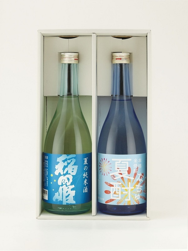 日本酒・本格焼酎セット 稲田姫 夏の和酒セット 720ml×2本: 山陰エリア