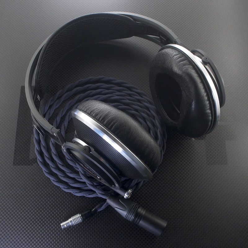 AKG K812改修 GND分離化・バランス接続対応化 専用ケーブル Mogami2799