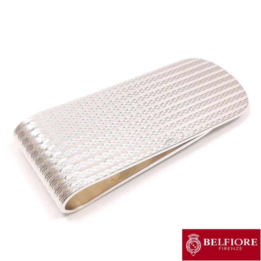 BELFIORE ベルフィオーレ マネークリップ ロープ模様 シルバー925