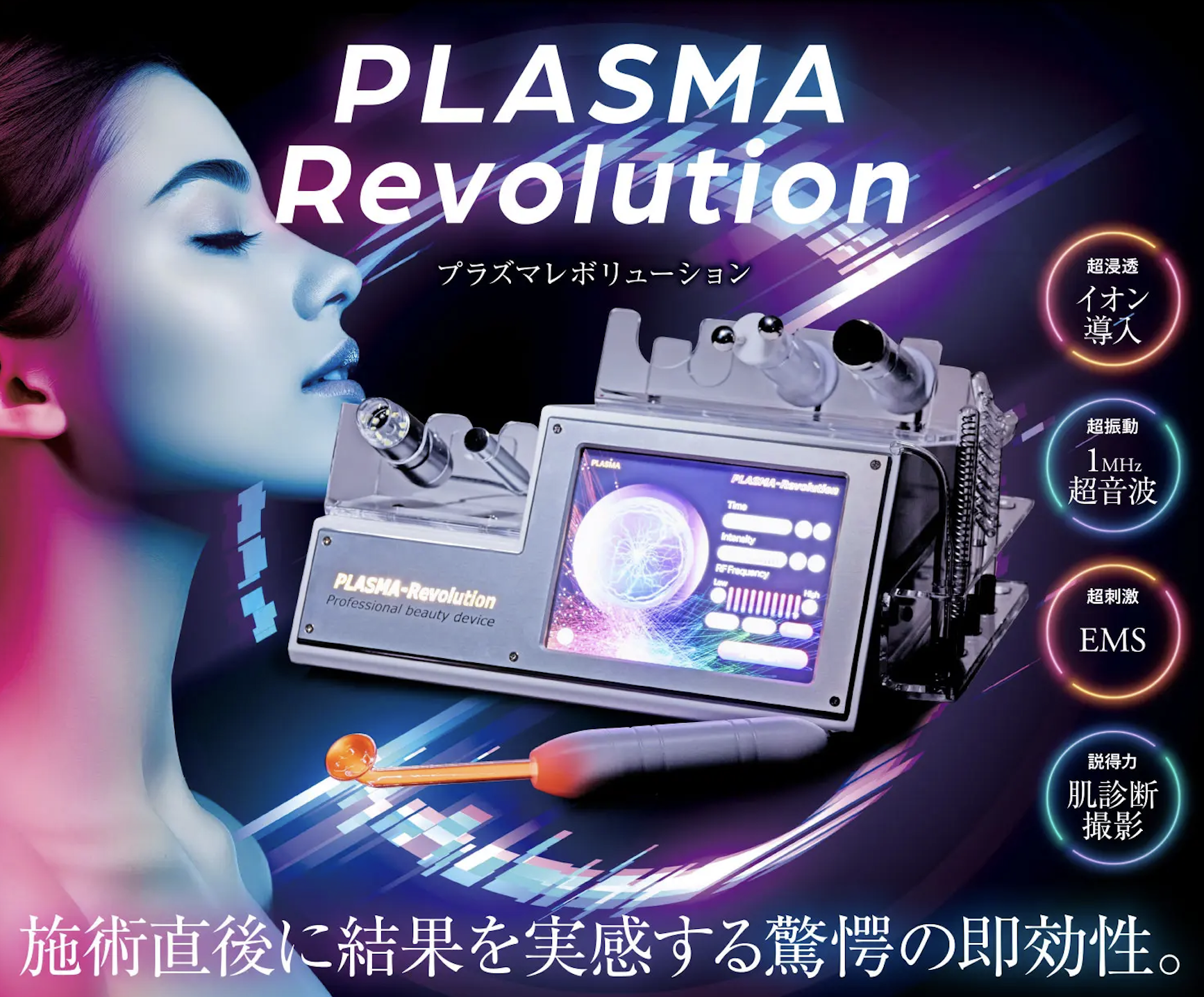 プラズマ美顔器】プラズマレボリューション｜効果・機能・特徴・価格