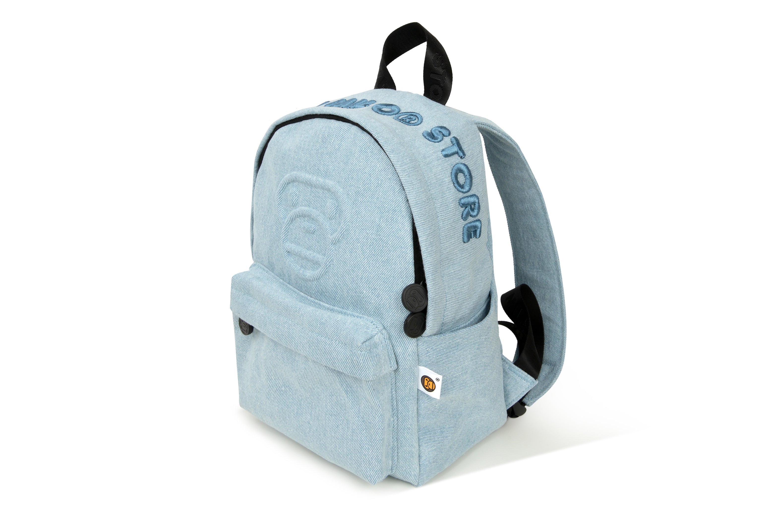 BABY MILO DENIM MINI BACKPACK – eu.bape.com