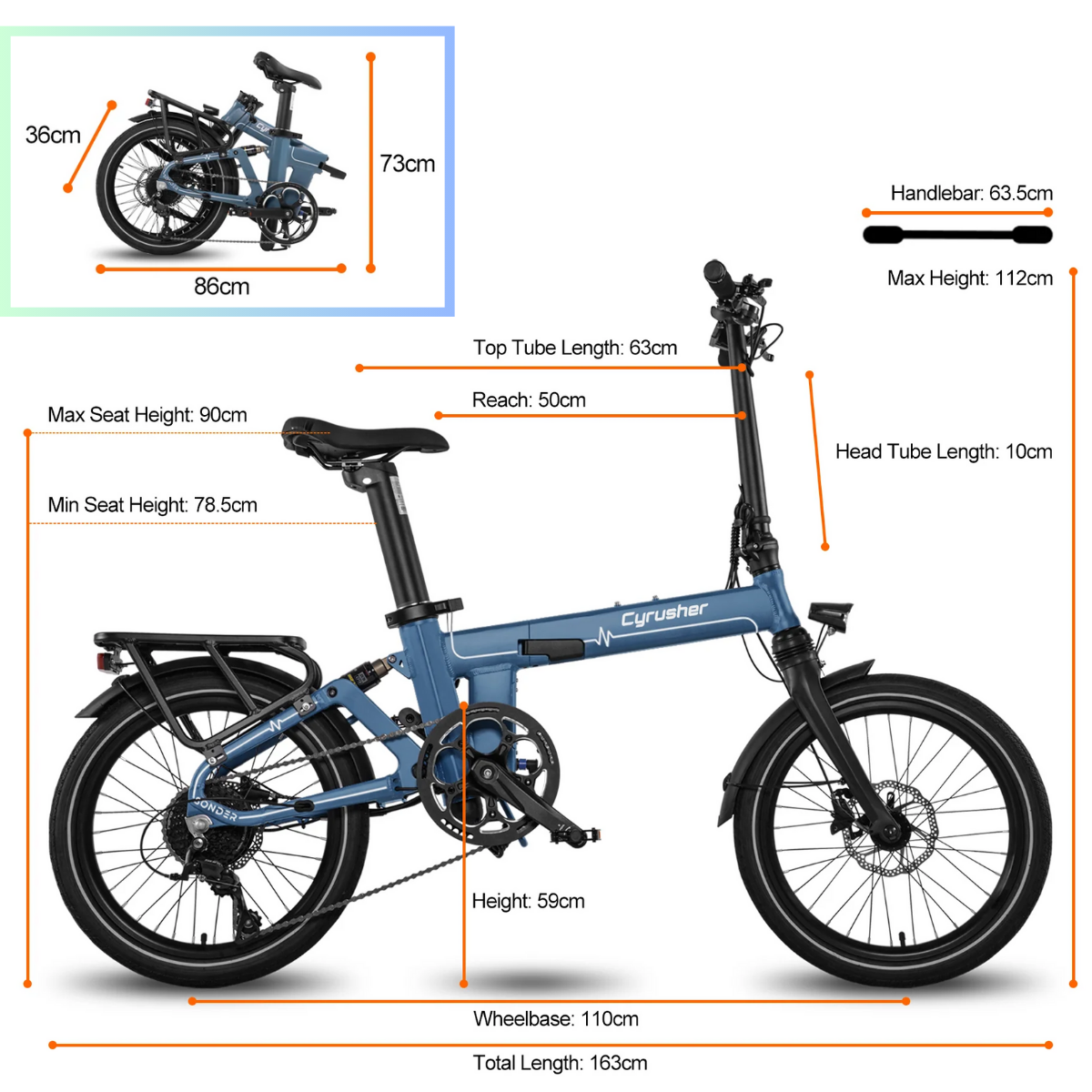 Cyrusher Sonder 折りたたみ電動アシスト自転車☆試乗可能 – ev mart