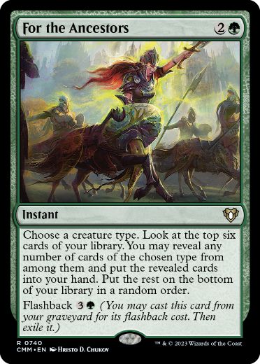 740)《祖先のために/For the Ancestors》[CMM] 緑R | 日本最大級 MTG