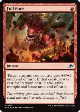 Foil】(135)《急抗直下/Full Bore》[EOE] 赤U | 日本最大級 MTG通販