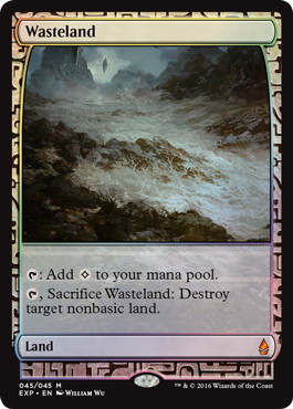 Foil】《不毛の大地/Wasteland》[EXP] 土地R | 日本最大級 MTG通販