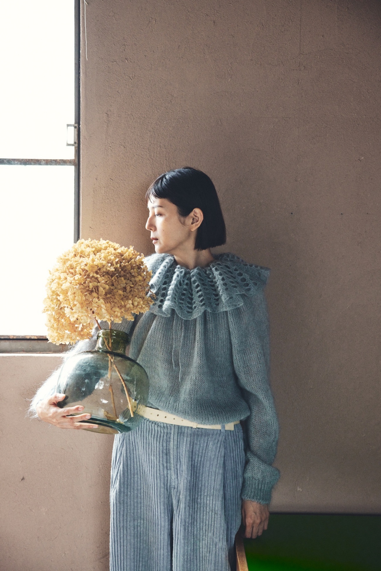 PETAL mohair mix knitができるまで - fofofofa
