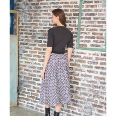 DRESSTERIOR オーバーラップサークルコンビワンピース 36