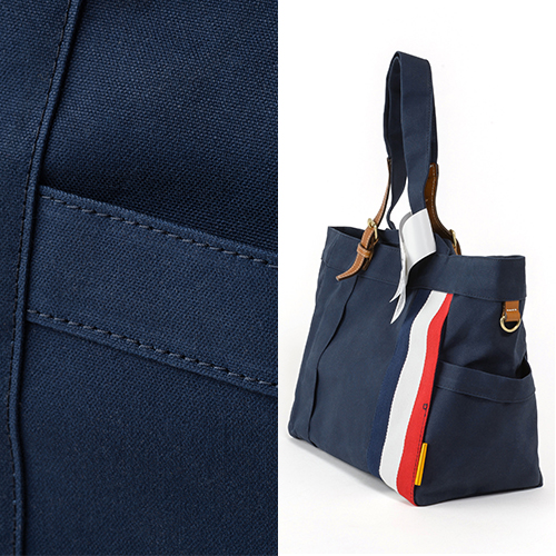 DOUBLELOOP】JOURNEY resort tote “LARGE”「フランス×ネイビー