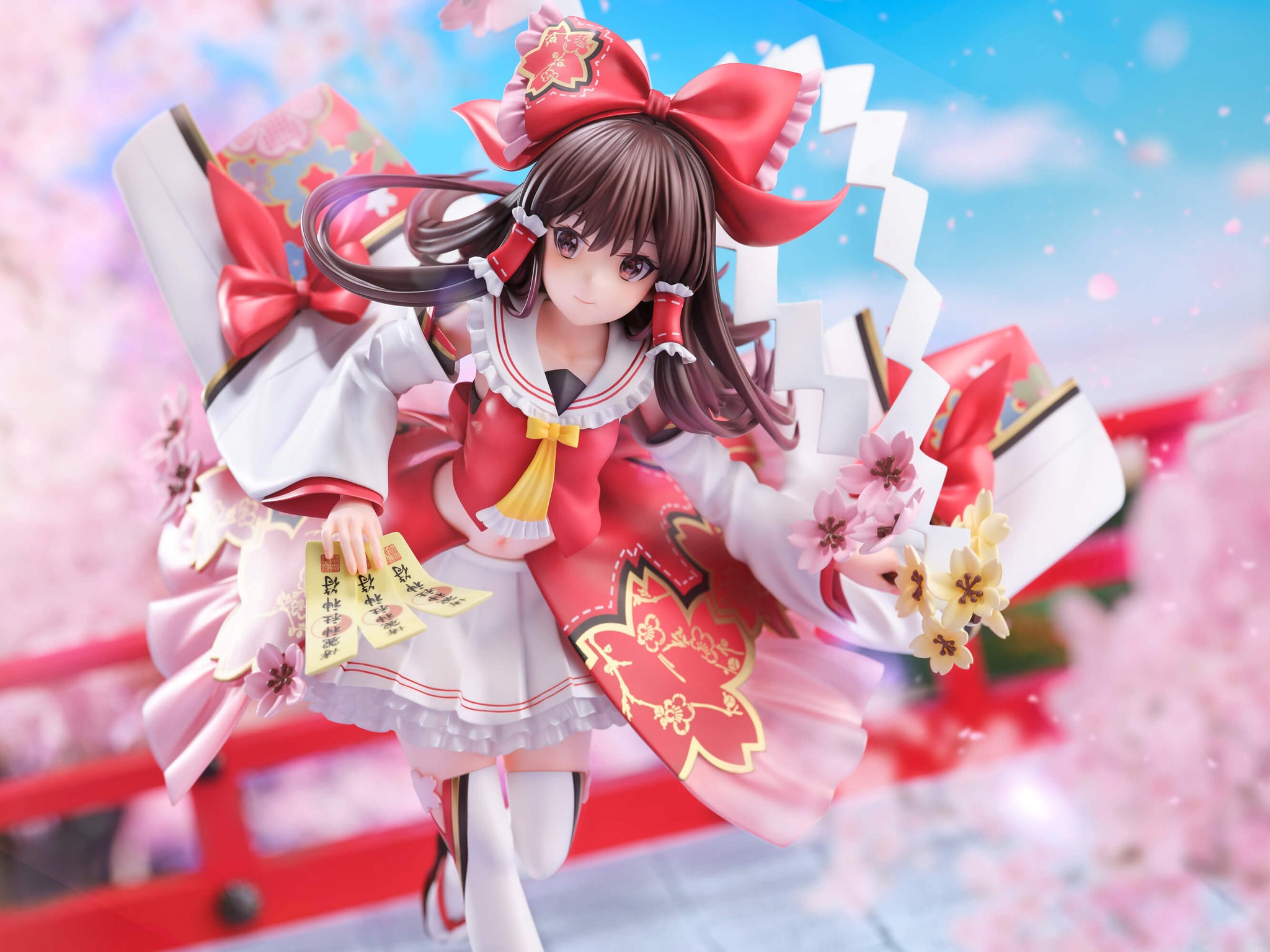 博麗霊夢 illustration by 藤ちょこ 1/7スケールフィギュア 特製背景