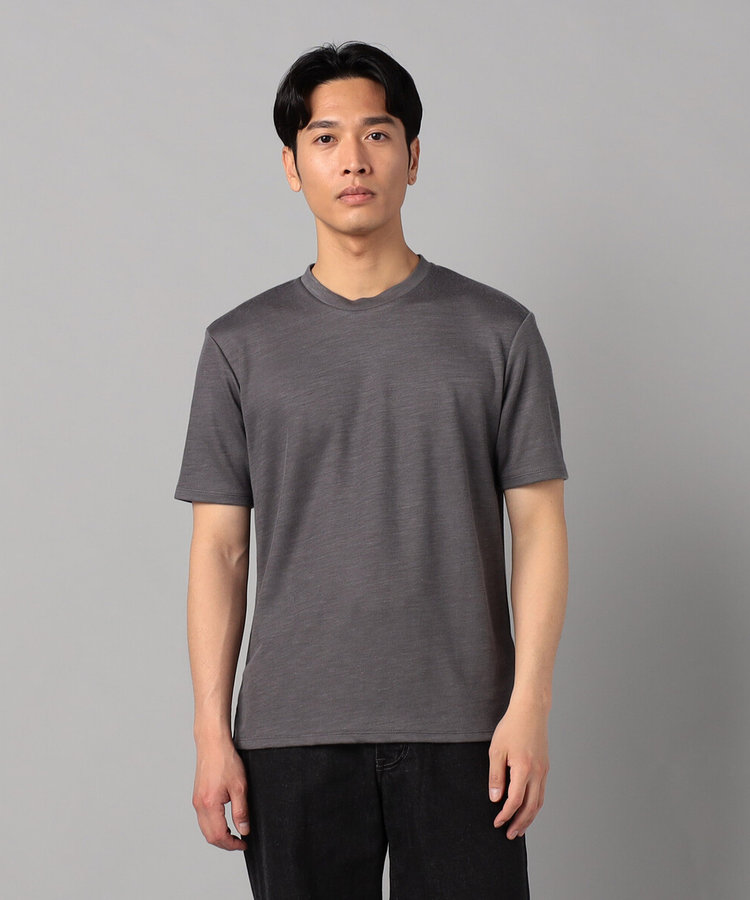 ダブルフェイス ラミー天竺 クルーネックTシャツ（59-42TK07-205