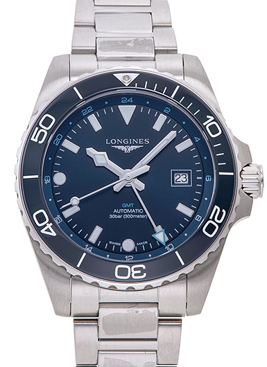 ロンジン ハイドロ コンクエスト GMT L3.890.4.96.6 ブルー 新品 | かめ吉