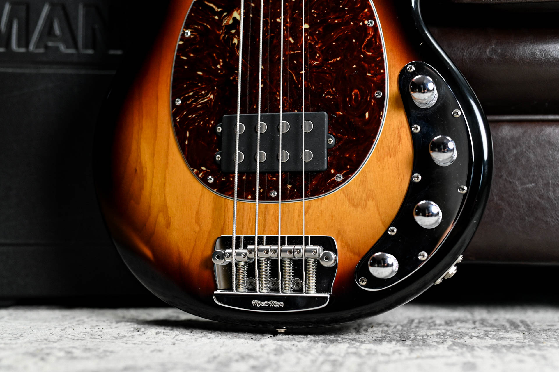 Ernie Ball Music Man Stingray 4H in Vintage Sunburst - Guitar Gear