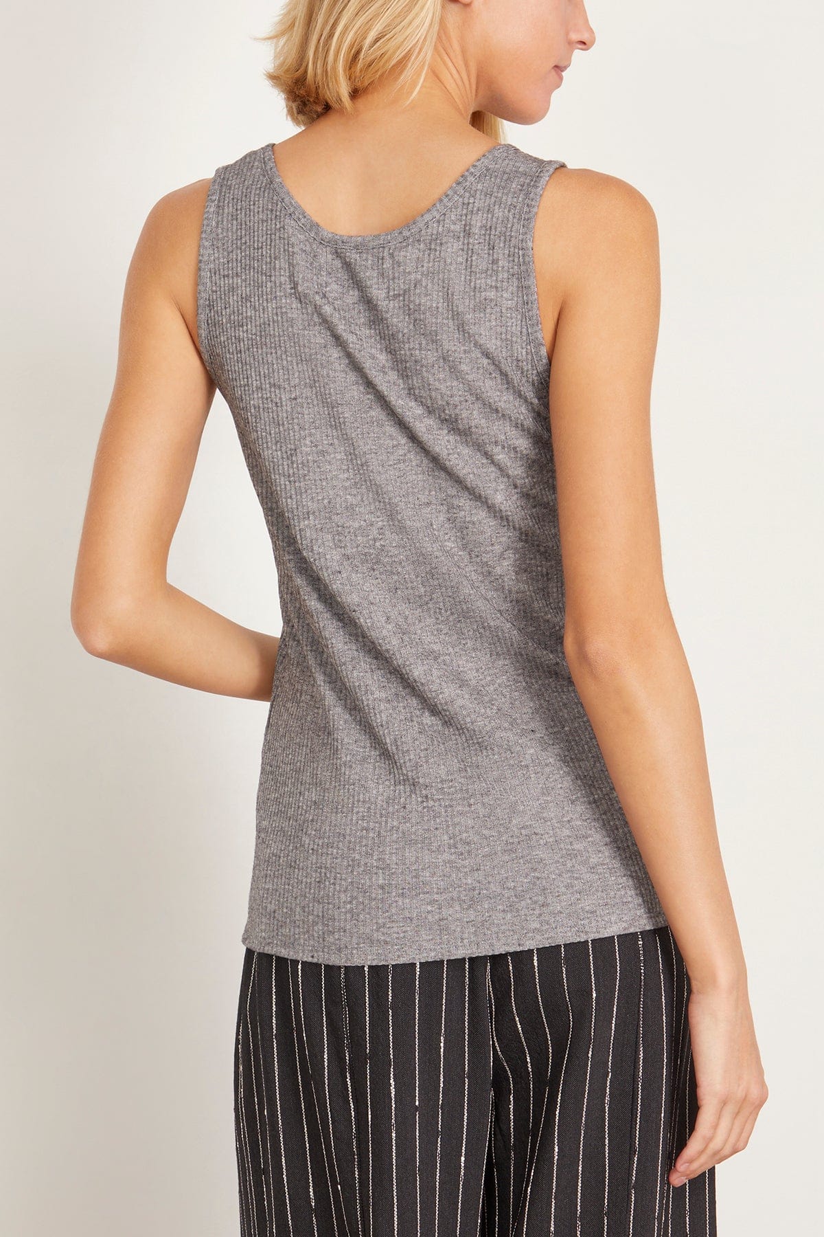 Loulou Studio Alicudi Tank Top in Grey Melange – Hampden Clothing
