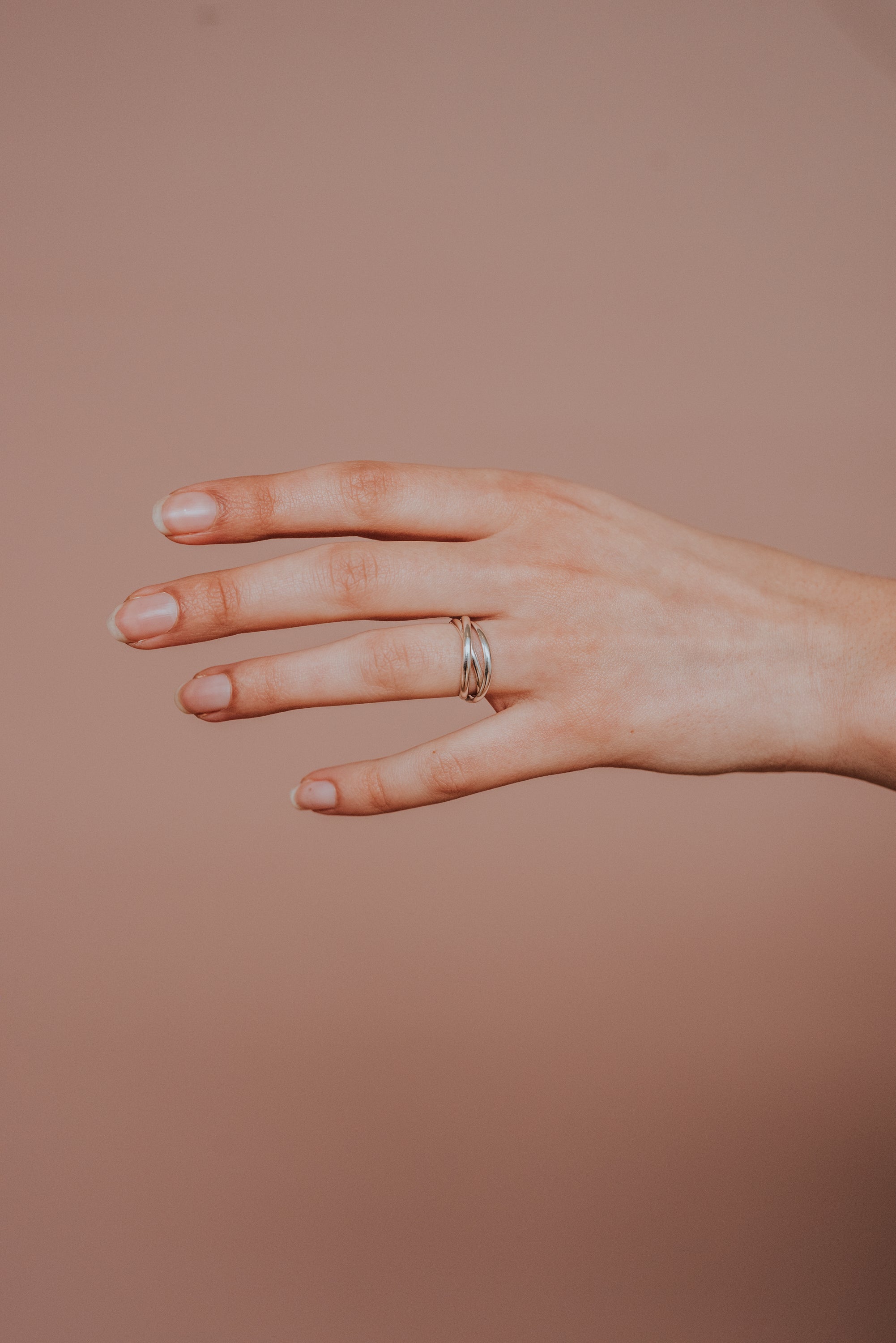 Thick Interlocking Set of 3 Rings, Sterling Silver – Hannah Naomi