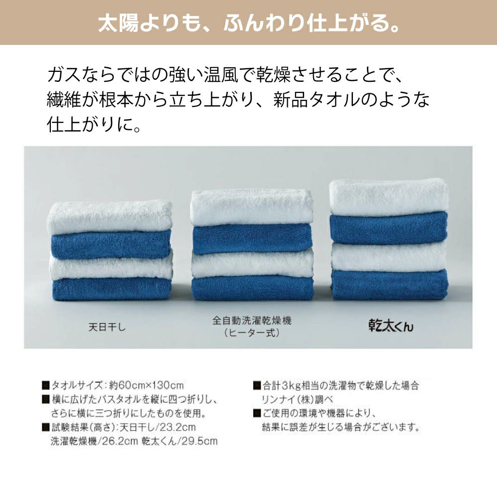 ガス衣類乾燥機 リンナイ「乾太くん」 乾燥容量5㎏ | 広島ガスWEBモール