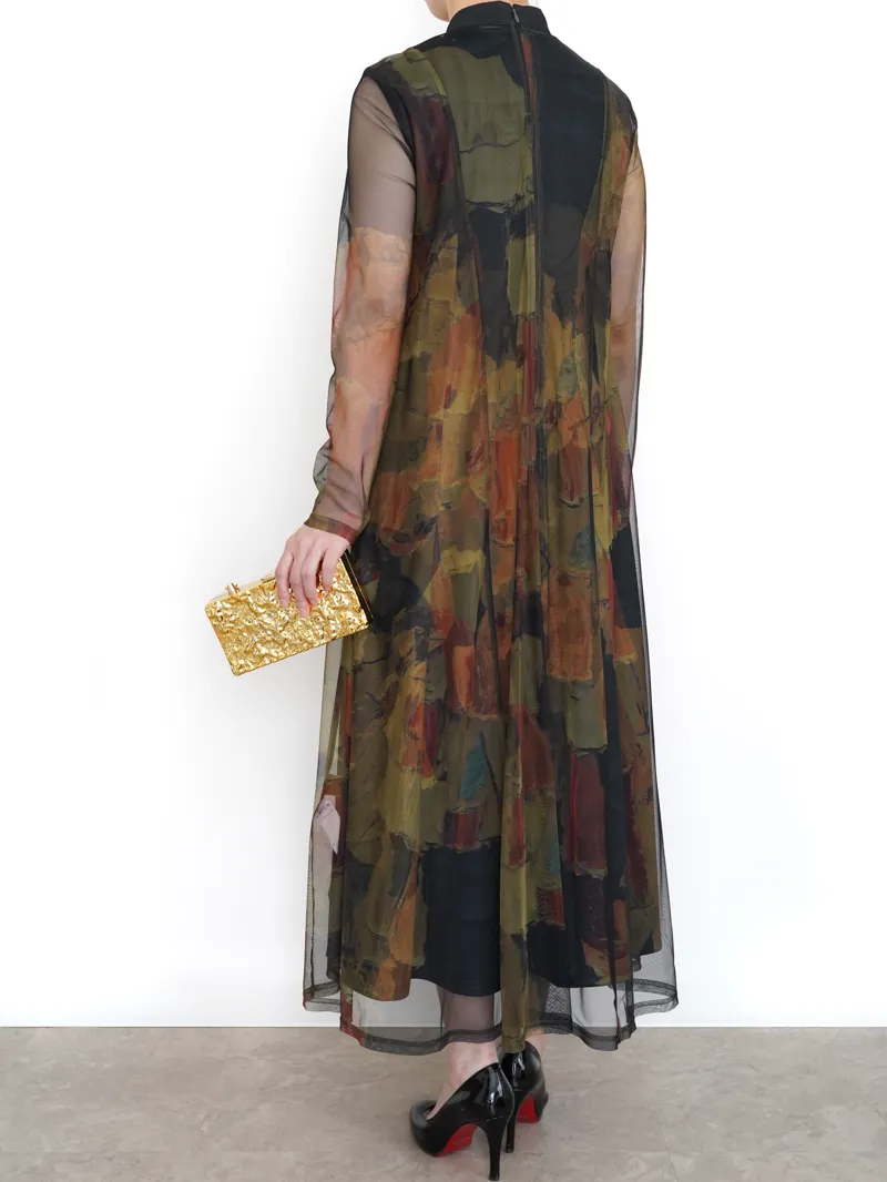 Ameri VINTAGE（アメリ ヴィンテージ）UND GYPSUM ART DRESS（カーキ/M