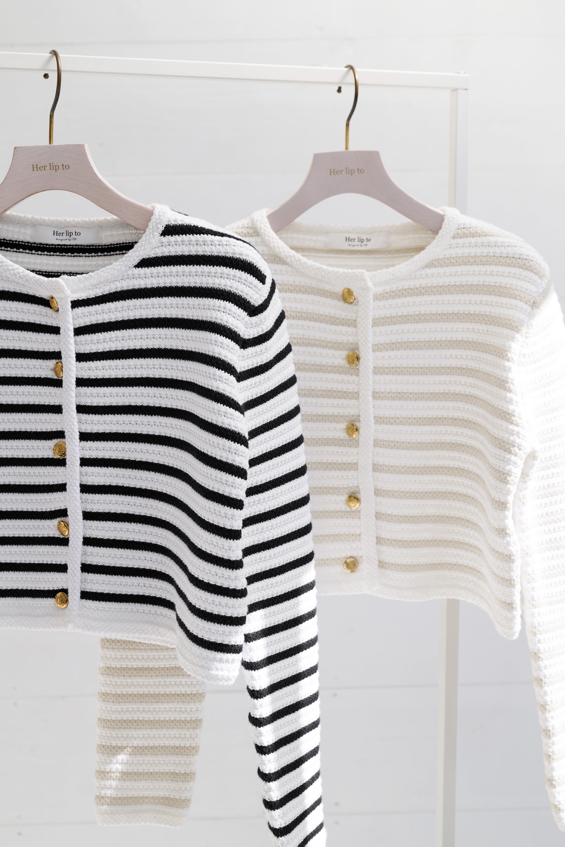 Muriel Striped Knit Jacket