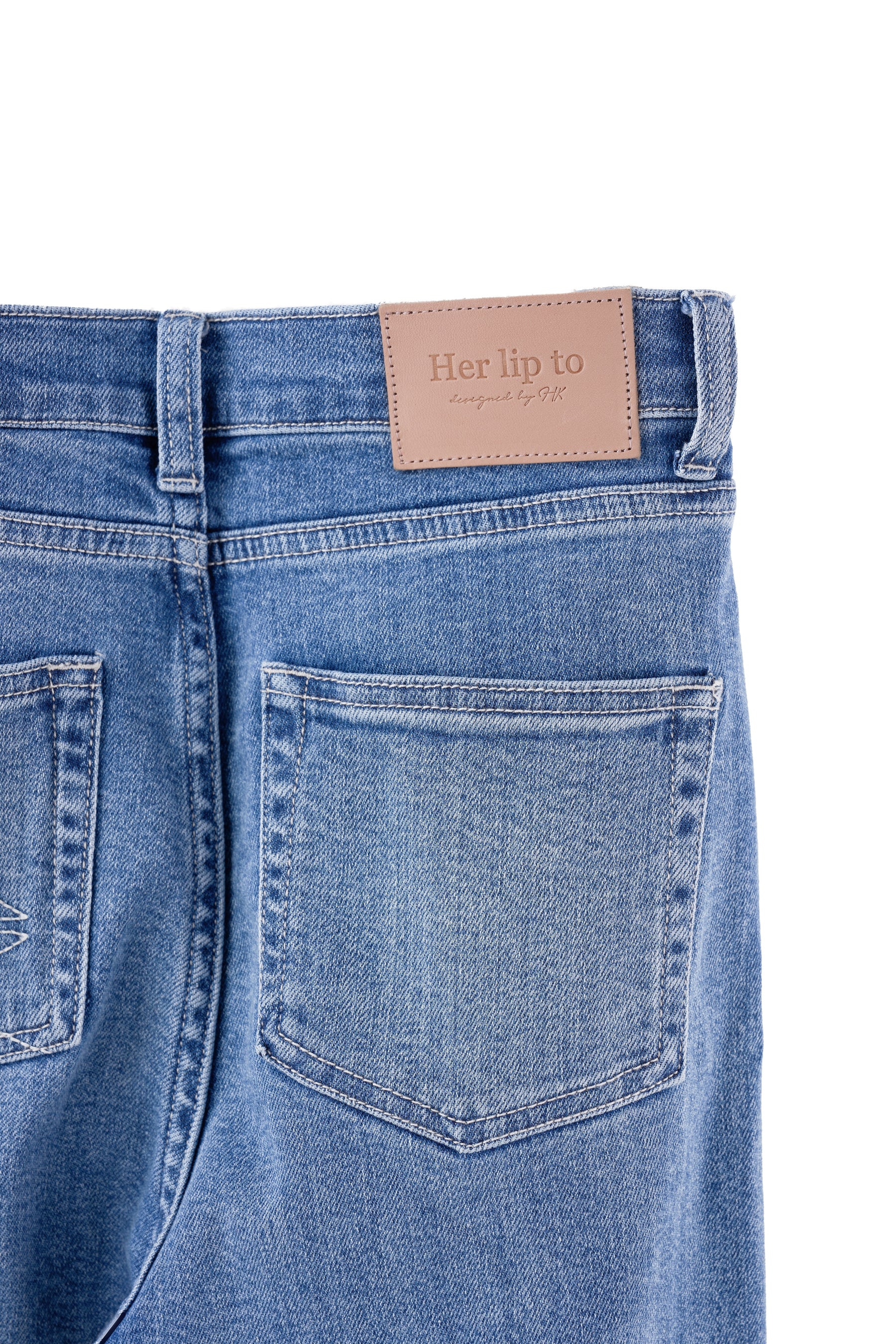 light blue / blue】New York High-Waisted Jeans