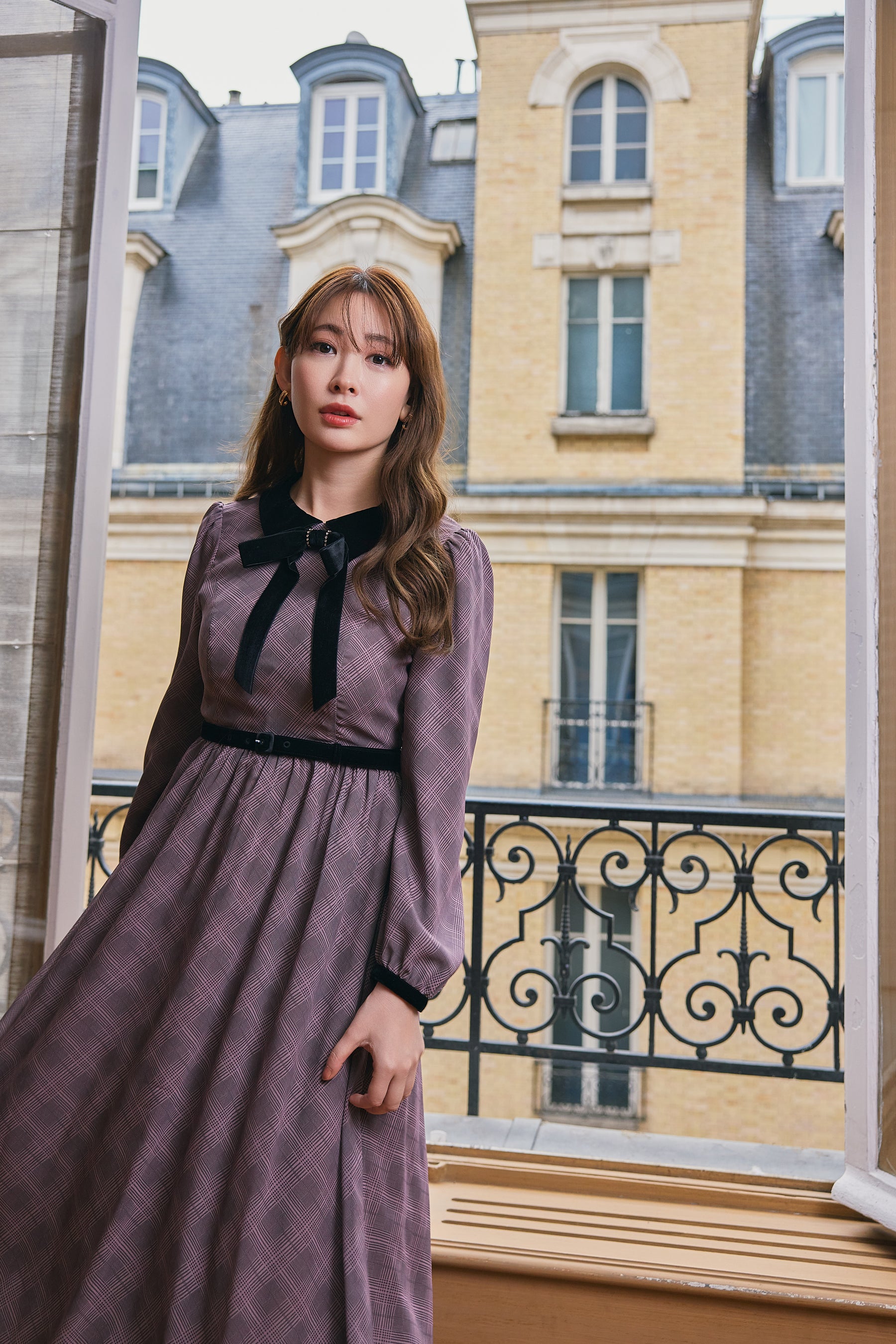 Bristol Plaid Ribbon Dress