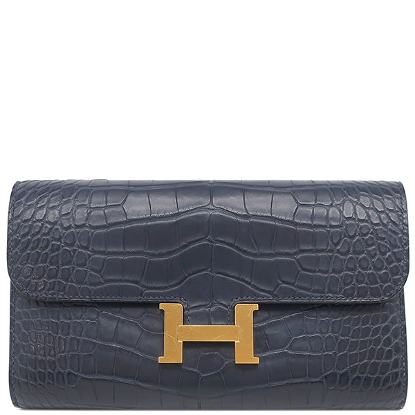 エルメス HERMES コンスタンス トゥーゴー ブルーマリン アリゲーター