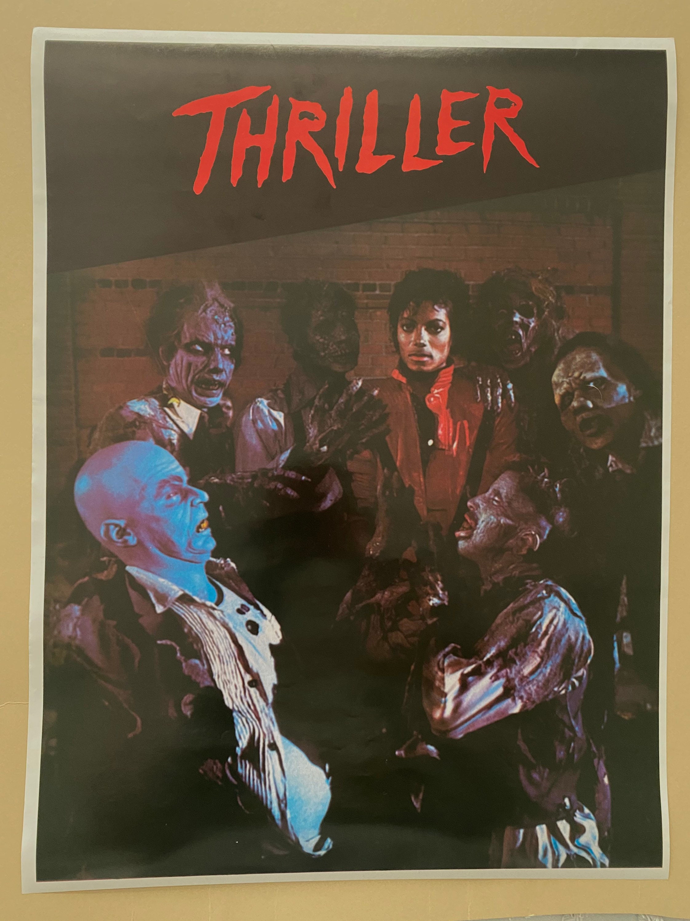 オリジナル ビンテージ ポスター スリラー マイケル ジャクソン 1980