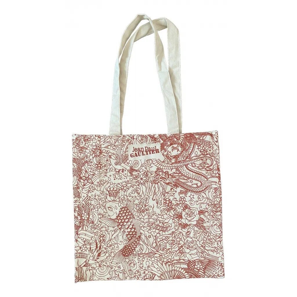 Jean-paul Gaultier JPG Tote Bag Red Luxury Shopping Bag Made in