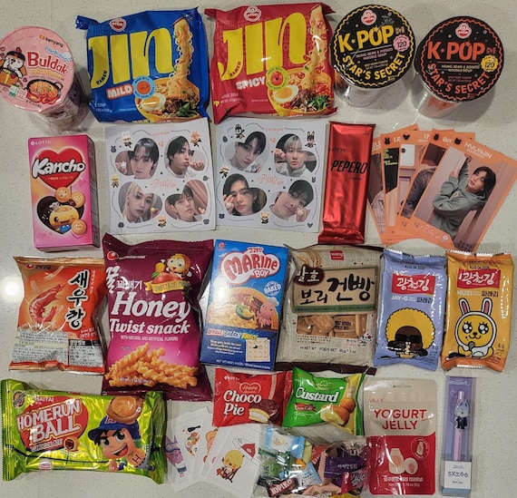 K-pop Snack Box, Stray Kids Korean Snack Box, SKZ Gifts, Gift for