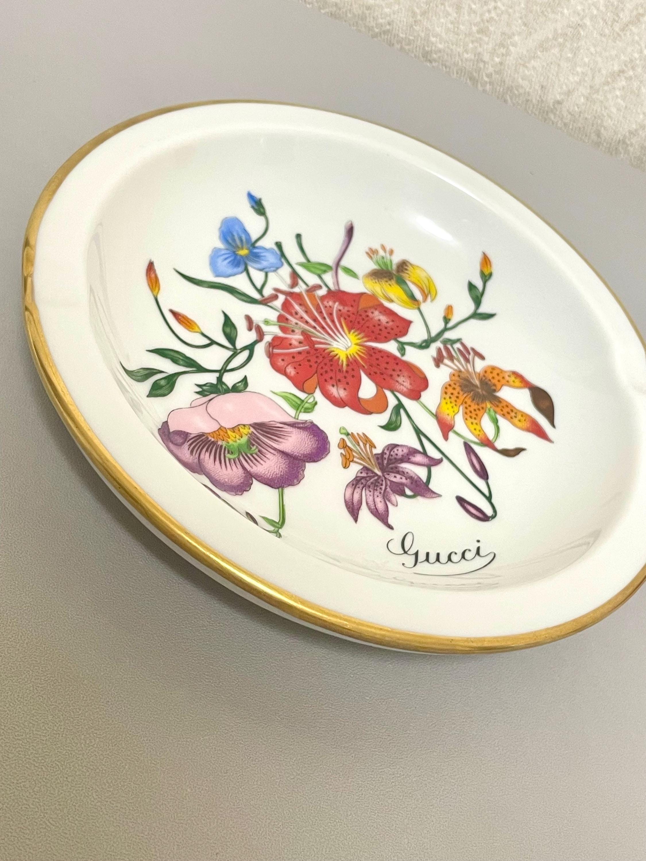 1970's Vintage Richard Ginori for Gucci Ceramic Plate, Porcelain
