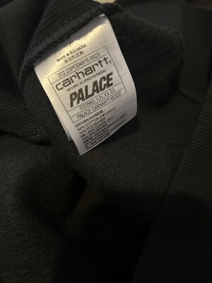 Palace Carhartt WIP Hood Black Size Small Work in Progress Hooded