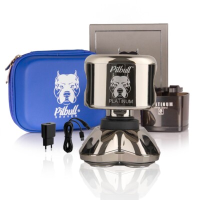Skull Shaver Pitbull Platinum Pro:Head Shaver for Men - Wet/Dry
