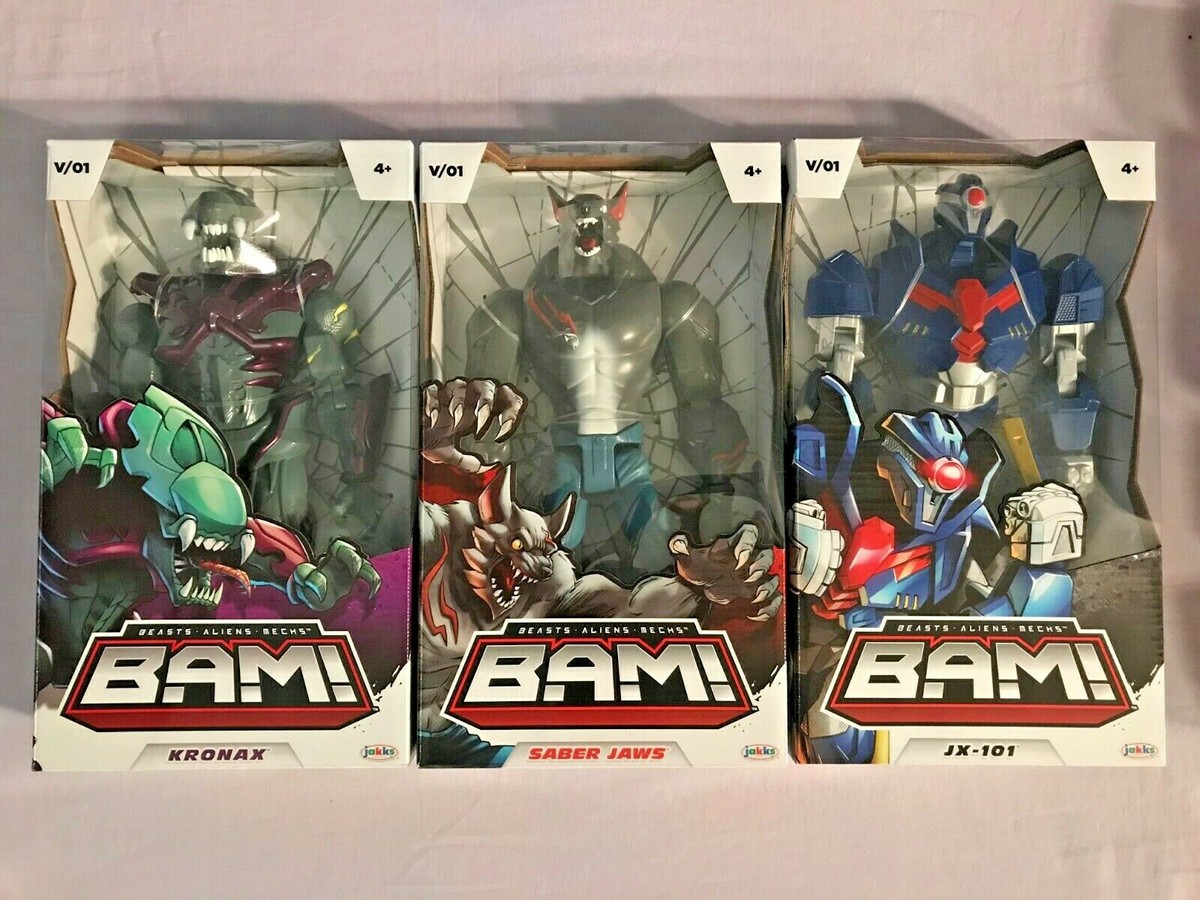 BAM BEASTS ALIENS MECHS JX-101 / KRONAX / SABER JAWS 12